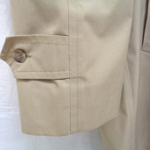 LONDON FOG Maincoats Men's Trench Coat Zip-Out Liner size 42R British Khaki - Picture 8 of 15